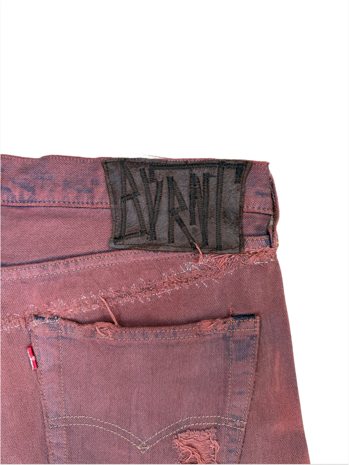"RED WASHED" JORTS