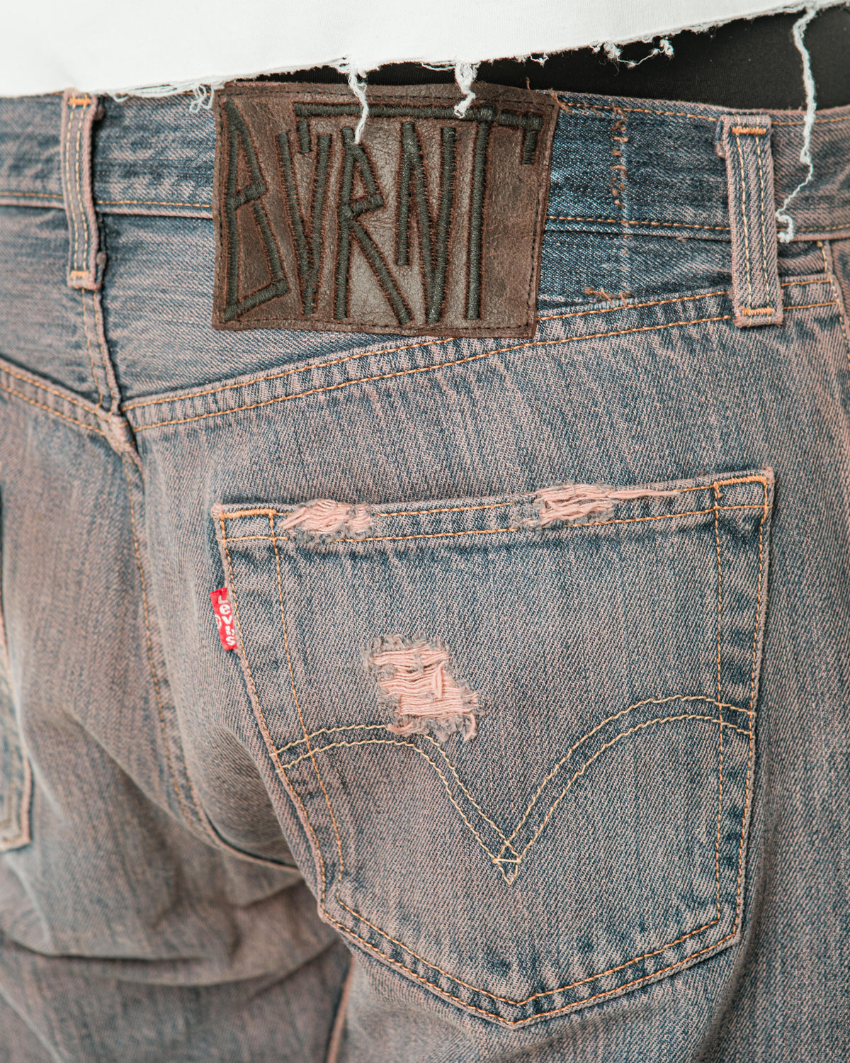 “LIGHT BROWN” FADED JORTS