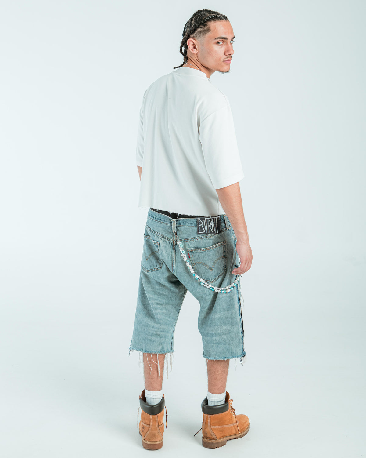 “MUD WASHED” JORTS