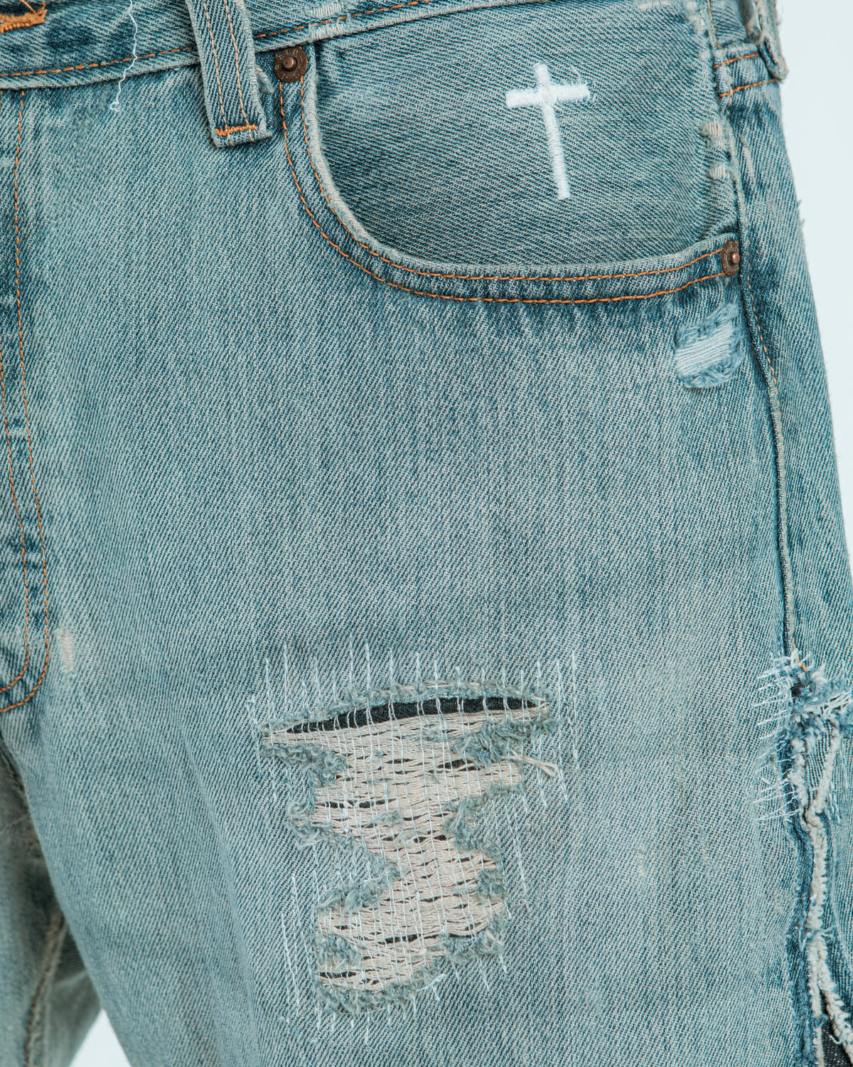 “MUD WASHED” JORTS