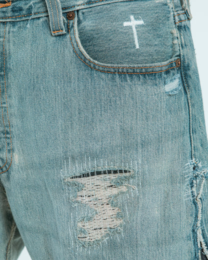 “MUD WASHED” JORTS