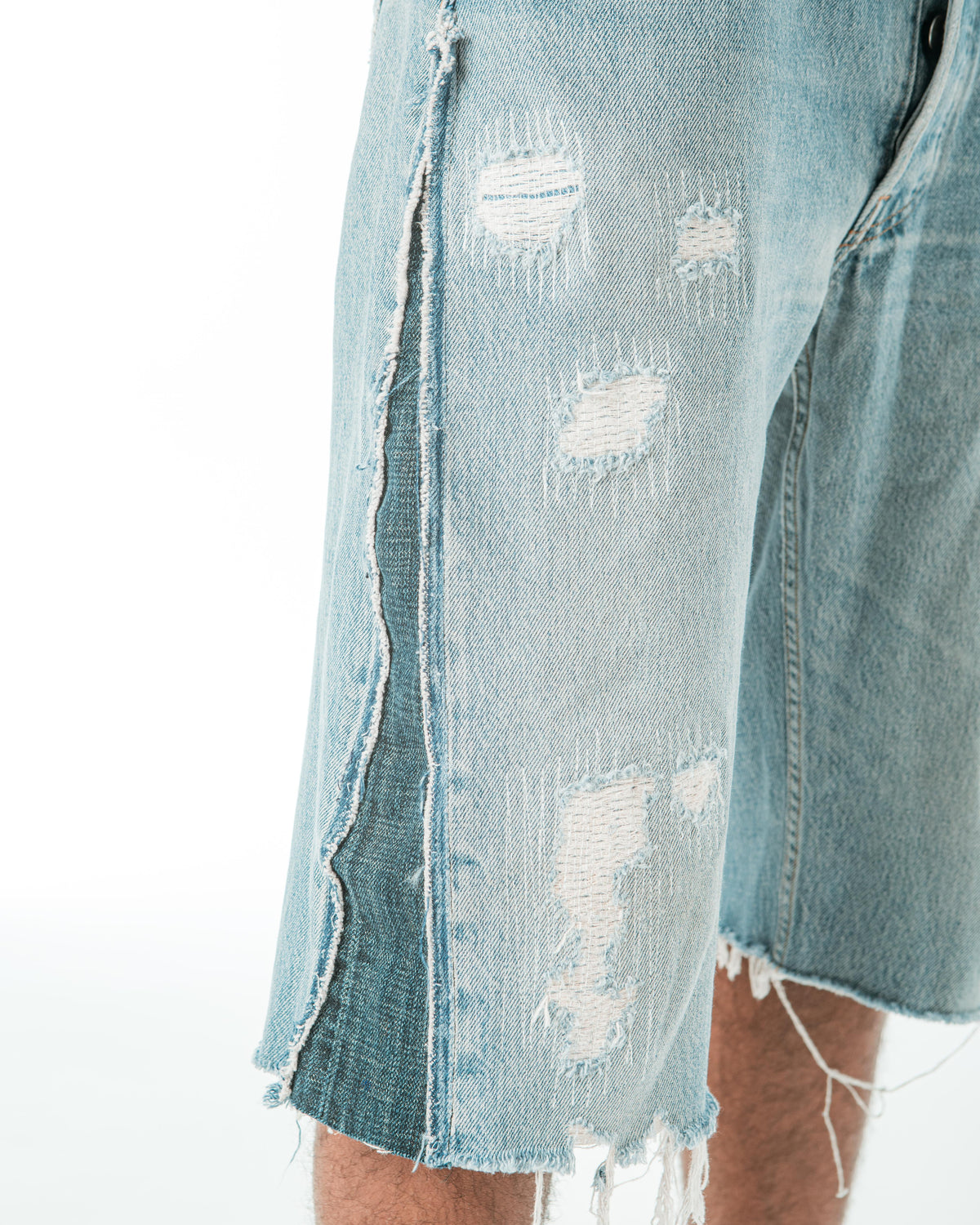 “LIGHT BLUE” WASHED JORTS