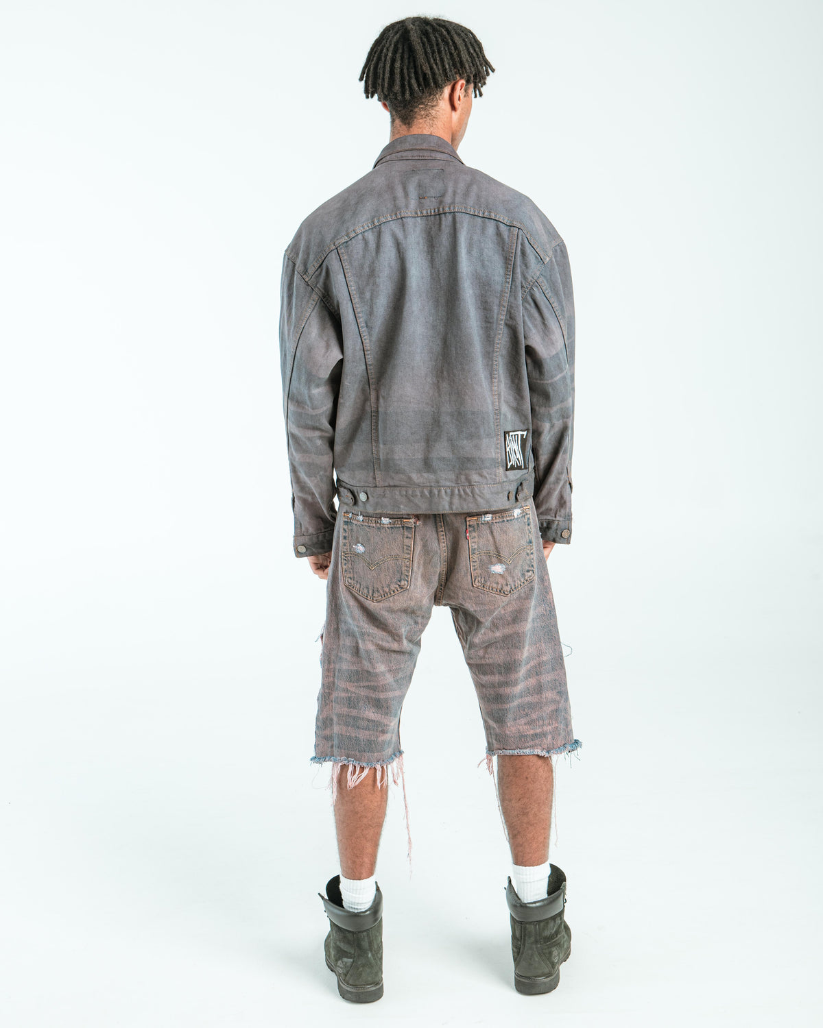 “DARK BROWN WASHED” JORTS