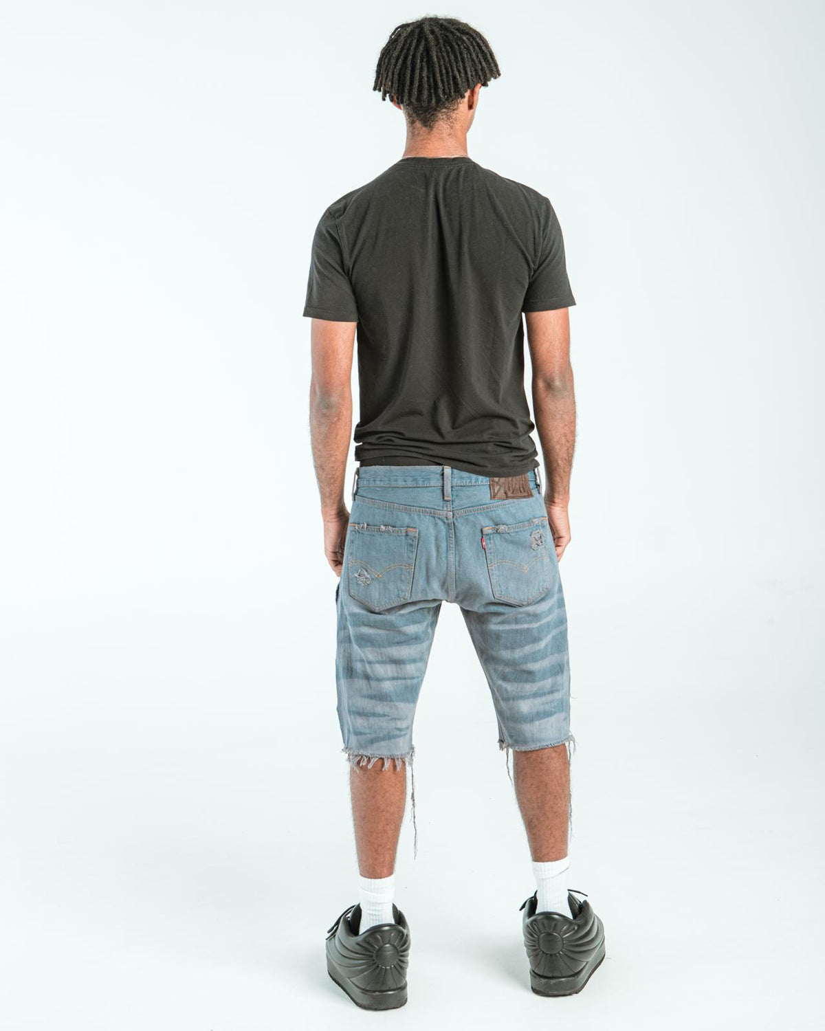 “GREY WASHED” FADED JORTS