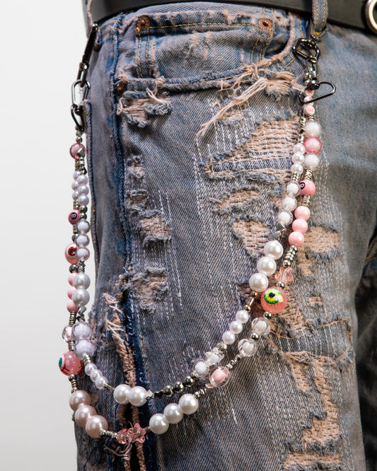 Double pocket chain (All eyes - Pink)